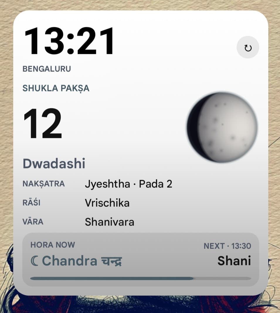 Sanatan Kaal home-screen widget